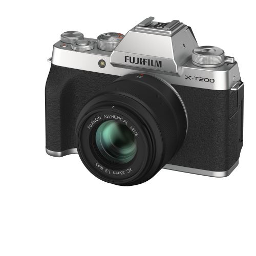 Appareil photo hybride Fujifilm X-T200 gris + XC 15-45mm f/3.5-5.6 OIS PZ noir