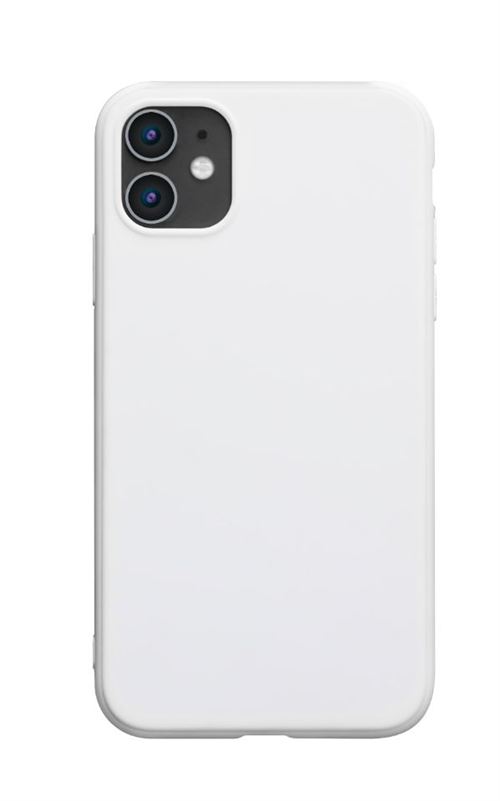 Coque en silicone On Earz Mobile Gear pour Iphone 11 Blanc