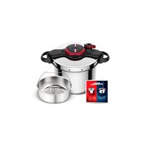 Autocuiseur Seb P4624926 Cocotte-minute® ClipsoMinut'® Cocotte à la Française 9 L Inox et Noir