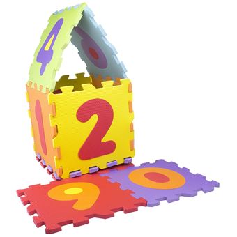 Tapis puzzles chiffres en mousse 9 pieces