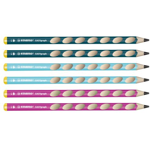 Crayon graphite Stabilo Easygraph gaucher Modèle aléatoire