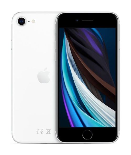 Apple iPhone SE 2020 4,7 Double SIM 128 Go Blanc Reconditionné Grade A Reborn batterie 100% neuve