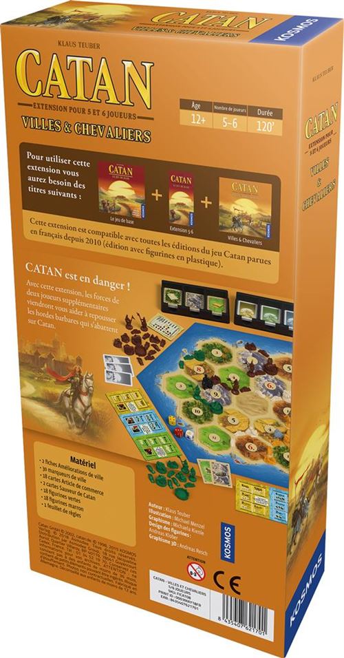 Jeu Catan-extension Marins Asmodée : King Jouet, Jeux de stratégie Asmodée  - Jeux de société