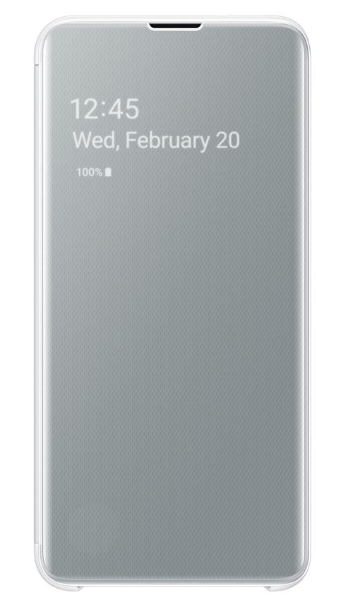 Housse avec Affichage Samsung Clear View Blanc pour Galaxy S10E