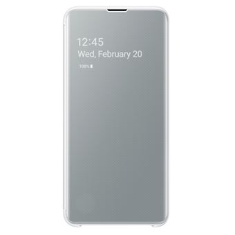 Housse avec affichage Samsung Clear View Blanc pour Galaxy S10e - 1