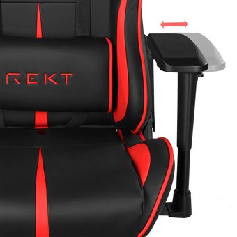 Fauteuil Gaming REKT Team8 Noir et Rouge