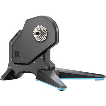 Home trainer interactif Tacx Smart Flux 2 à montage direct avec frein électromagnétique Noir et Bleu