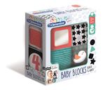 Blocs peluche Clementoni 4 pièces 10 cm