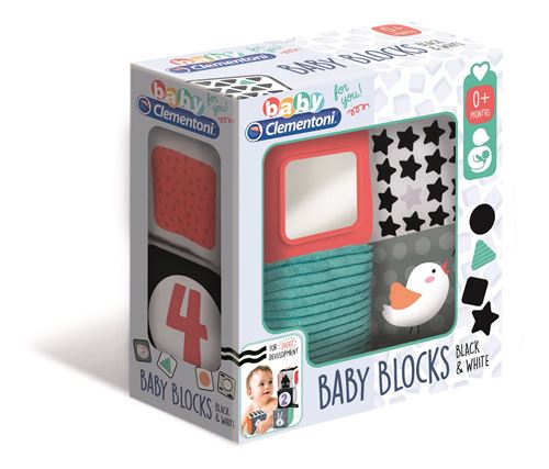 Blocs peluche Clementoni 4 pièces 10 cm