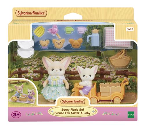 Figurine Sylvanian Families Le set de pique-nique des frères et sœurs Fennec