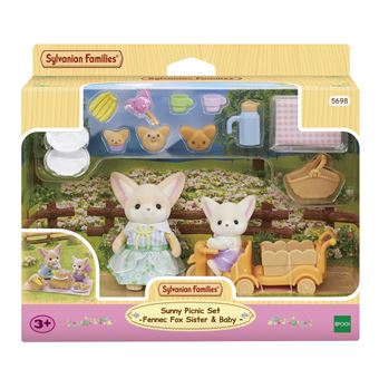 Figurine Sylvanian Families Le set de pique-nique des frères et sœurs Fennec