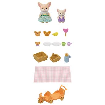 Figurine Sylvanian Families Le set de pique-nique des frères et sœurs Fennec