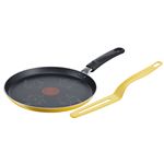 Poêle à crêpe Tefal B4381002 Citron 25 cm avec Spatule Jaune