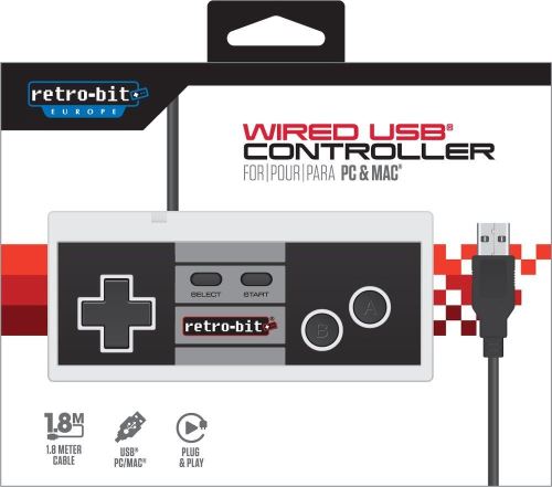 Manette PC et Mac Retro-bit Filaire NES USB