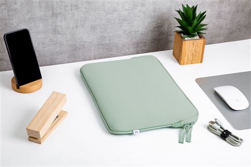 Housse PC Portable Mw MacBook Pro 14'' Basics Eco Vert/Blanc recyclée sur