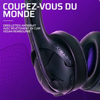 Casque gaming pour PS4 et PS5 Pdp Victrix Gambit Noir