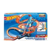 Hot Wheels Extensions De Piste 4,50m Avec Voiture Aléatoire - Circuit D'Action Pour Enfants