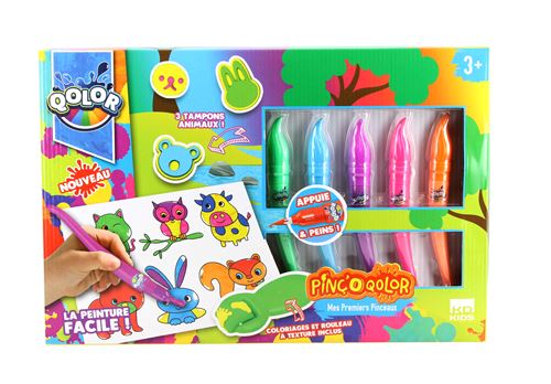 Coffret Tampons et animaux Pinc’o Qolor