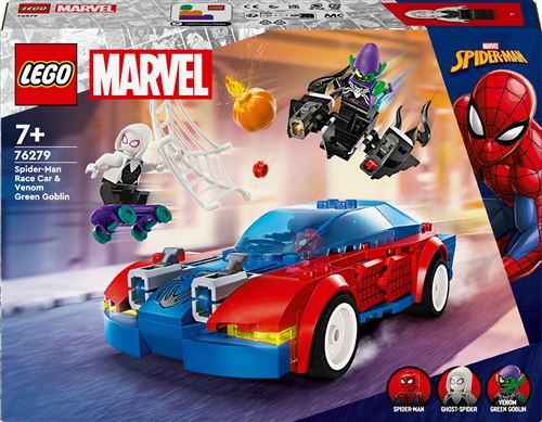 LEGO® Marvel 76279 La voiture de course de Spider-Man contre le Bouffon Vert venomisé