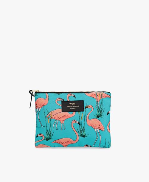 Pochette Wouf Flamant Rose Taille L