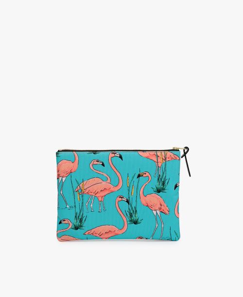 pochette flamant rose