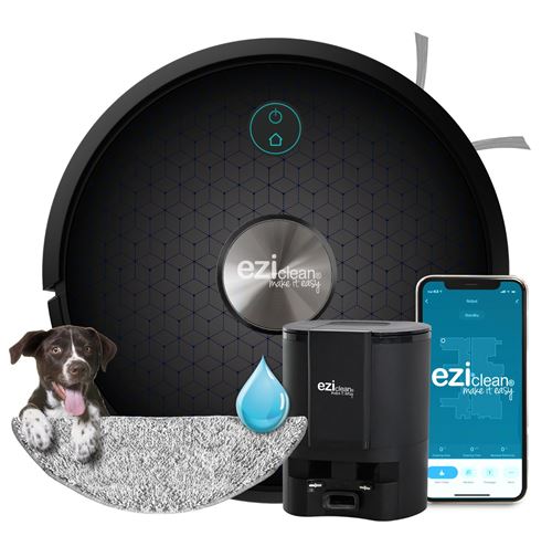 Aspirateur robot sans sac Eziclean Aqua Connect x1200 0,3 l Noir