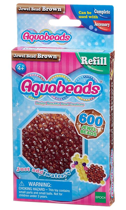 Recharge Aquabeads Perles à facettes Marron