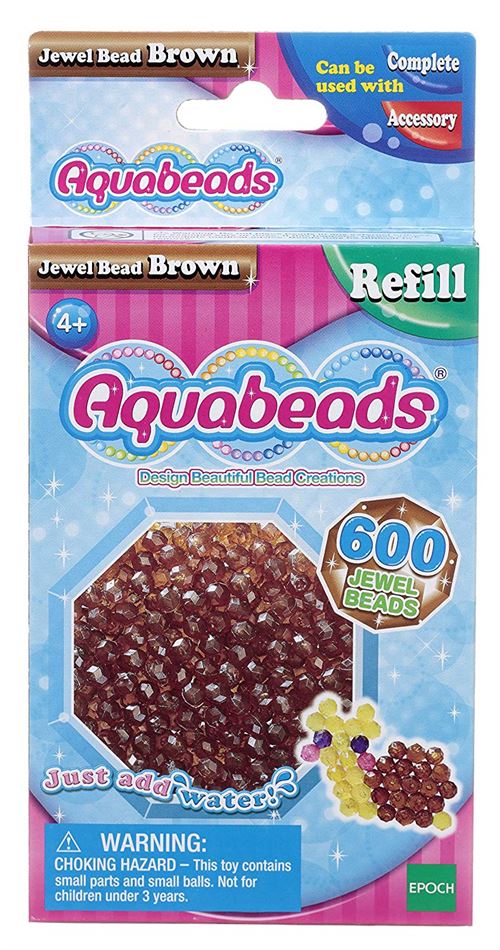 Recharge Aquabeads Perles à facettes Marron - Création perle et bijou -  Achat & prix
