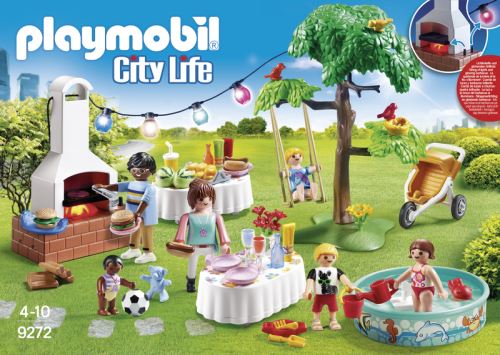 Lot PLAYMOBIL Occasion - Thème Espace Vert / Famille Et Enfants - Figurines Et Accessoires