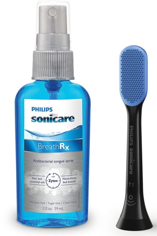 Brossette et canule dentaires Philips TongueCare+ HX8071/33 Bleu