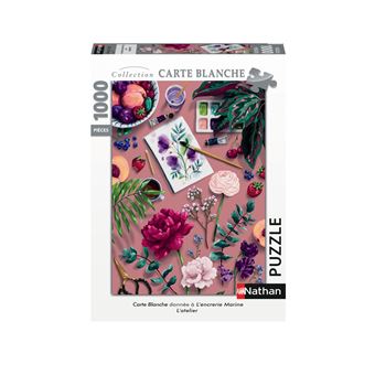 Puzzle 1000 pièces Nathan L'atelier Encrerie Marine Collection Carte blanche