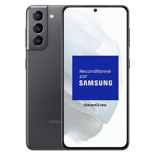 Smartphone Samsung Galaxy S21 6,2’’ 5G Double nano SIM 128 Go Gris Reconditionné Grade A