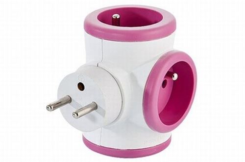 Triplite rotative Watt&Co 3 x 16 A Rose