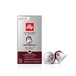 Boite de 10 Capsules café Illy Torrefaction Intense 8911 Argent et Bordeaux