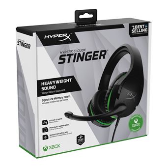 Casque circum-aural filaire HyperX Cloud Stinger pour Xbox Noir et vert