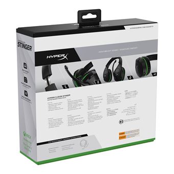 Casque circum-aural filaire HyperX Cloud Stinger pour Xbox Noir et vert