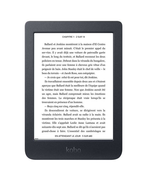 Liseuse numérique Kobo by Fnac Nia 6 8 Go Noir