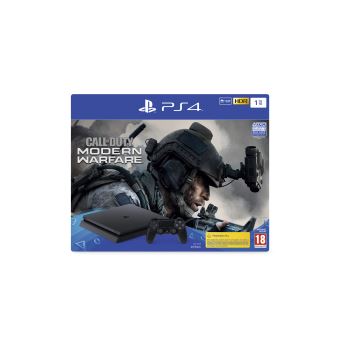 Pack Console Sony PS4 Slim 1 To Noir + Call of Duty Modern Warfare - 1