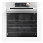 Four Multifonction+, 73l, Pyrolyse, A+ avec Porte Froide, Fermeture Douce, Mode Chef 6 recettes, SmartAssist Cuisson Basse Temperature, Guide culinaire 35 recettes, Rail telescopique 3, blanc