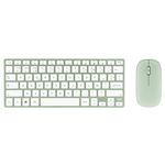 iClick - Clavier Bluetooth rechargeable en aluminium et souris sans fil - vert