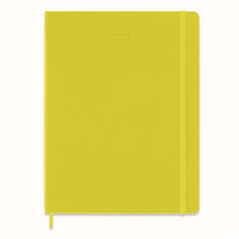 Agenda scolaire Moleskine 2022 2023 Semainier très grand format Rigide Jaune Paille