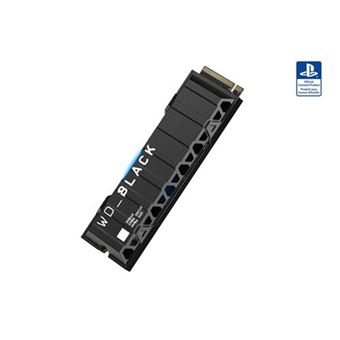 Disque SSD interne WD_BLACK SN850 NVMe 1 To sous licence officielle pour consoles PS5 Noir