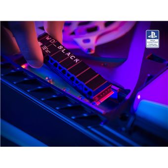Disque SSD interne WD_BLACK SN850 NVMe 1 To sous licence officielle pour consoles PS5 Noir