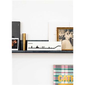 Décoration murale The Line Barcelona Mini 19 cm Noir