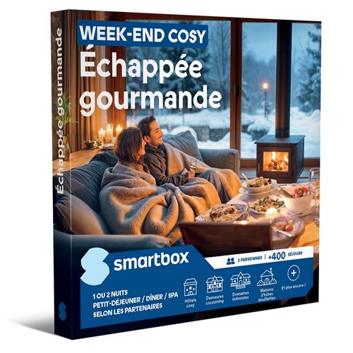 Coffret cadeau SmartBox Week end Cosy Echappée gourmande