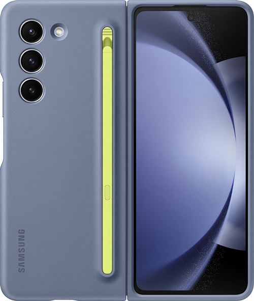 Coque avec S Pen integré pour Samsung Z Fold 5 Bleu