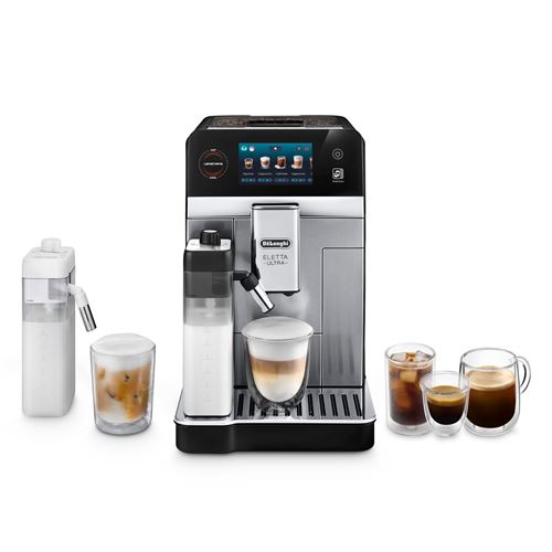 Delonghi Noir Inox Expresso Avec Broyeur De'longhi Eletta Ultra Ecam470.85.mb