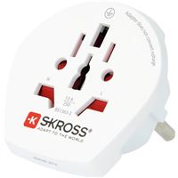 Adaptateur de voyage Skross Universel vers Europe Blanc