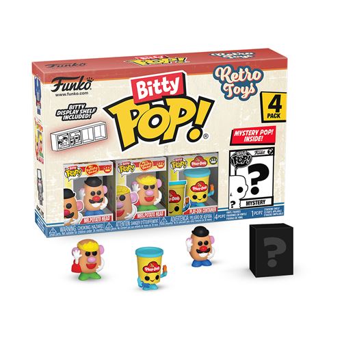 Pack 4 Figurines Funko Bitty Pop Retro Toys Mr. Potato Head - vue 1