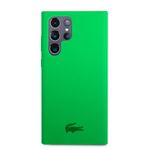 Coque en silicone pour Samsung Galaxy S22 Ultra Lacoste Vert